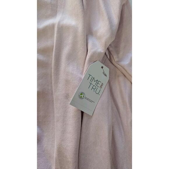 Womens Time & True XXL (2X) Pink Sweater Sweat Shirt Long Sleeves Crew Neck NWT - Picture 5 of 12